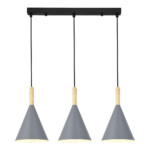 SLE1255-413-03 Светильник подвесной Черный/Серый E27 3*40W ARKET — изображение 4