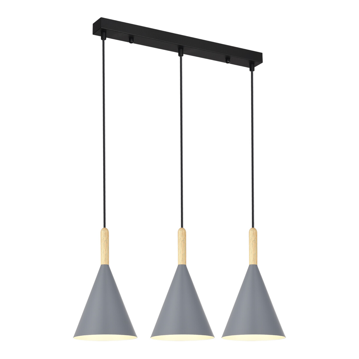 SLE1255-413-03 Светильник подвесной Черный/Серый E27 3*40W ARKET — изображение 5