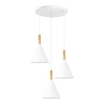 SLE1255-513-03 Светильник подвесной Белый/Белый E27 3*40W ARKET — изображение 2