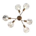 Уценка SLE155302-06 Светильник потолочный Античная медь/Янтарный E14 6*60W GENTORE — изображение 8