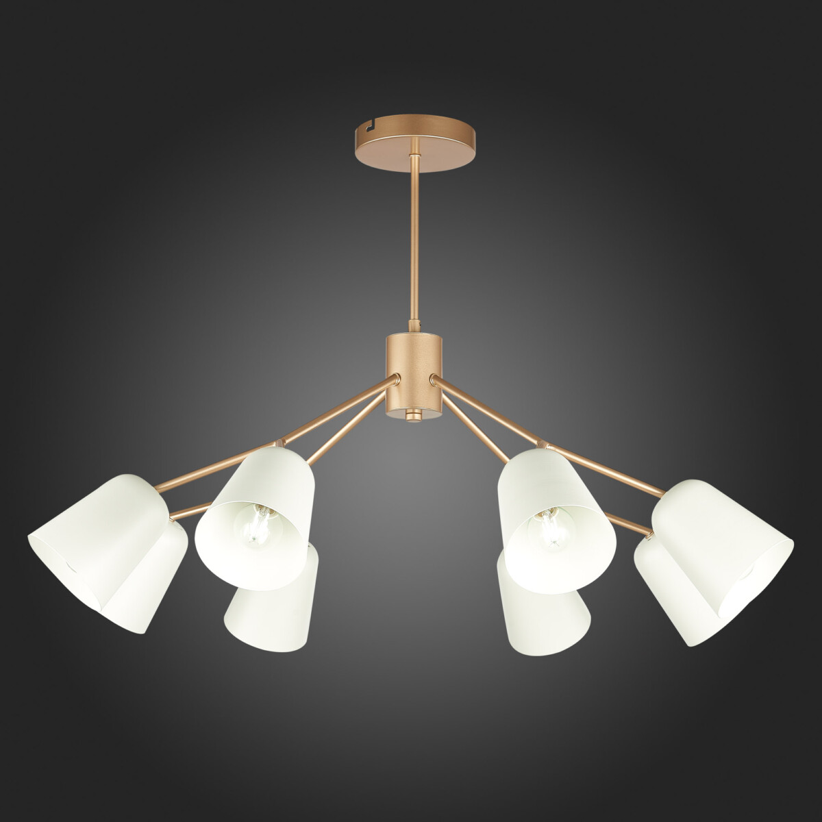 SLE155902-08 Светильник потолочный Золотистый/Белый E14 8*40W MARIO — изображение 2