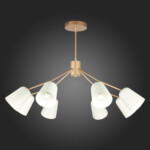 SLE155902-08 Светильник потолочный Золотистый/Белый E14 8*40W MARIO — изображение 2