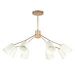 SLE155902-08 Светильник потолочный Золотистый/Белый E14 8*40W MARIO — изображение 6