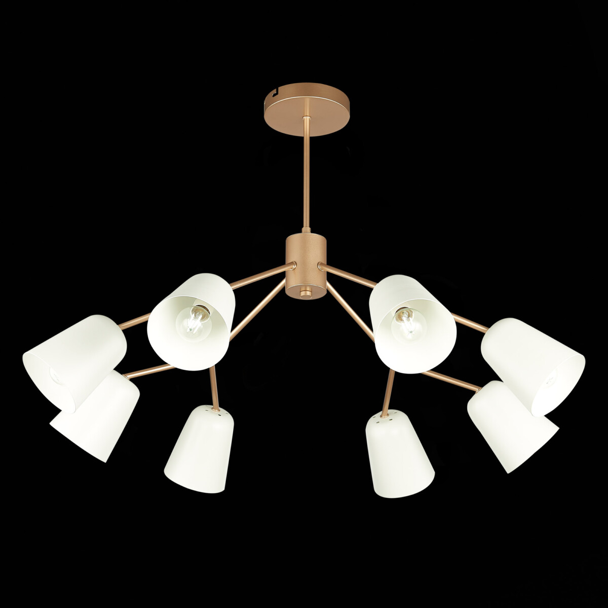 SLE155902-08 Светильник потолочный Золотистый/Белый E14 8*40W MARIO — изображение 7