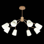 SLE155902-08 Светильник потолочный Золотистый/Белый E14 8*40W MARIO — изображение 7