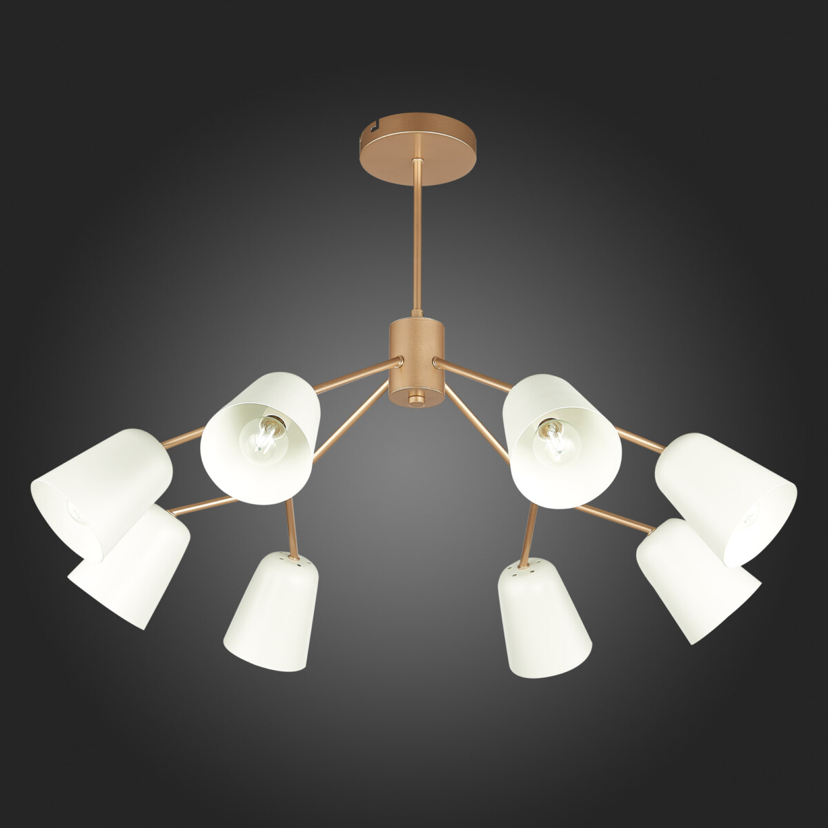 SLE155902-08 Светильник потолочный Золотистый/Белый E14 8*40W MARIO — изображение 8