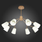 SLE155902-08 Светильник потолочный Золотистый/Белый E14 8*40W MARIO — изображение 8