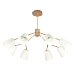 SLE155902-08 Светильник потолочный Золотистый/Белый E14 8*40W MARIO — изображение 9