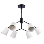 SLE155942-06 Светильник потолочный Черный/Белый E14 6*40W MARIO — изображение 4