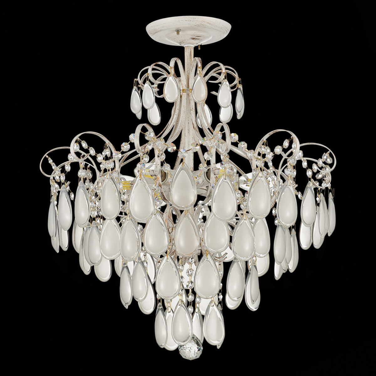 SLE160302-06 Светильник потолочный Золотистый/Белый матовый E14 6*60W MAGONZA — изображение 4