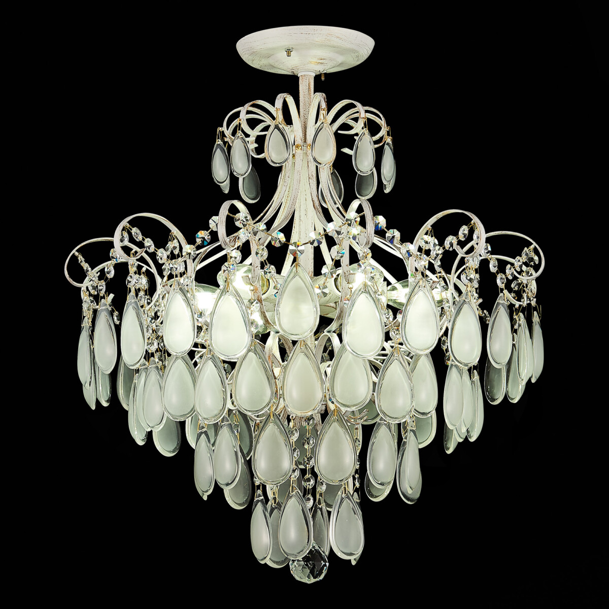 SLE160302-06 Светильник потолочный Золотистый/Белый матовый E14 6*60W MAGONZA — изображение 13