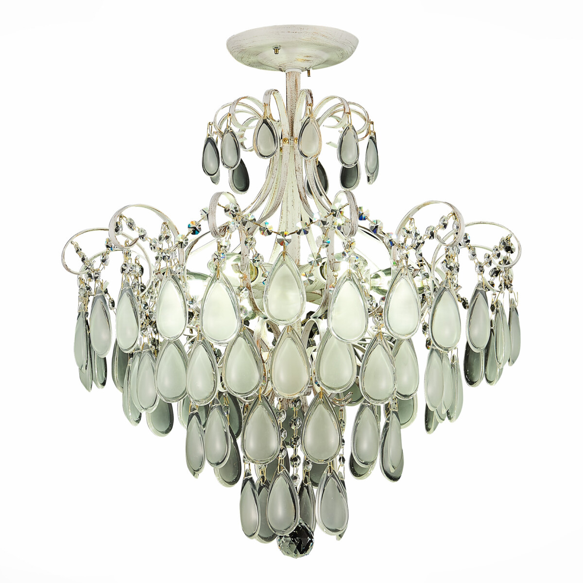 SLE160302-06 Светильник потолочный Золотистый/Белый матовый E14 6*60W MAGONZA — изображение 15