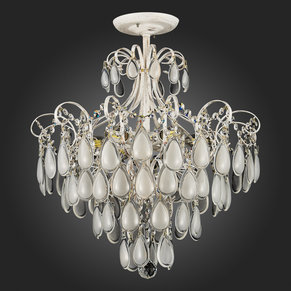 SLE160302-06 Светильник потолочный Золотистый/Белый матовый E14 6*60W MAGONZA — изображение 17