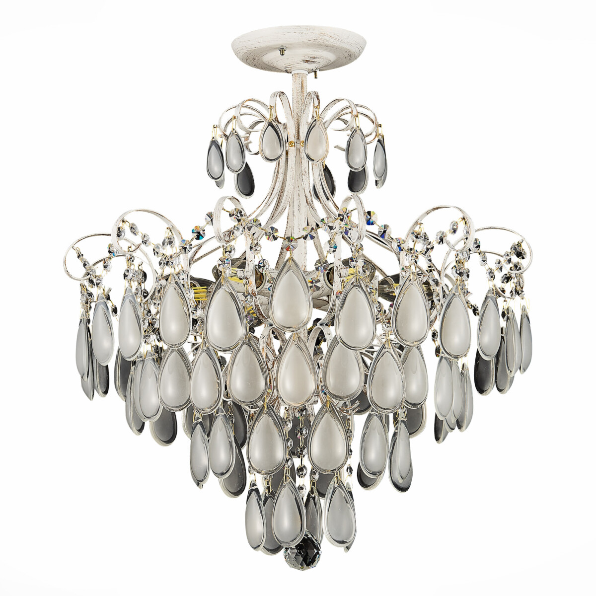 SLE160302-06 Светильник потолочный Золотистый/Белый матовый E14 6*60W MAGONZA — изображение 18