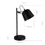 SLE1805-404-01 Прикроватная лампа Черный/Черный E27 1*40W BLANK — изображение 5