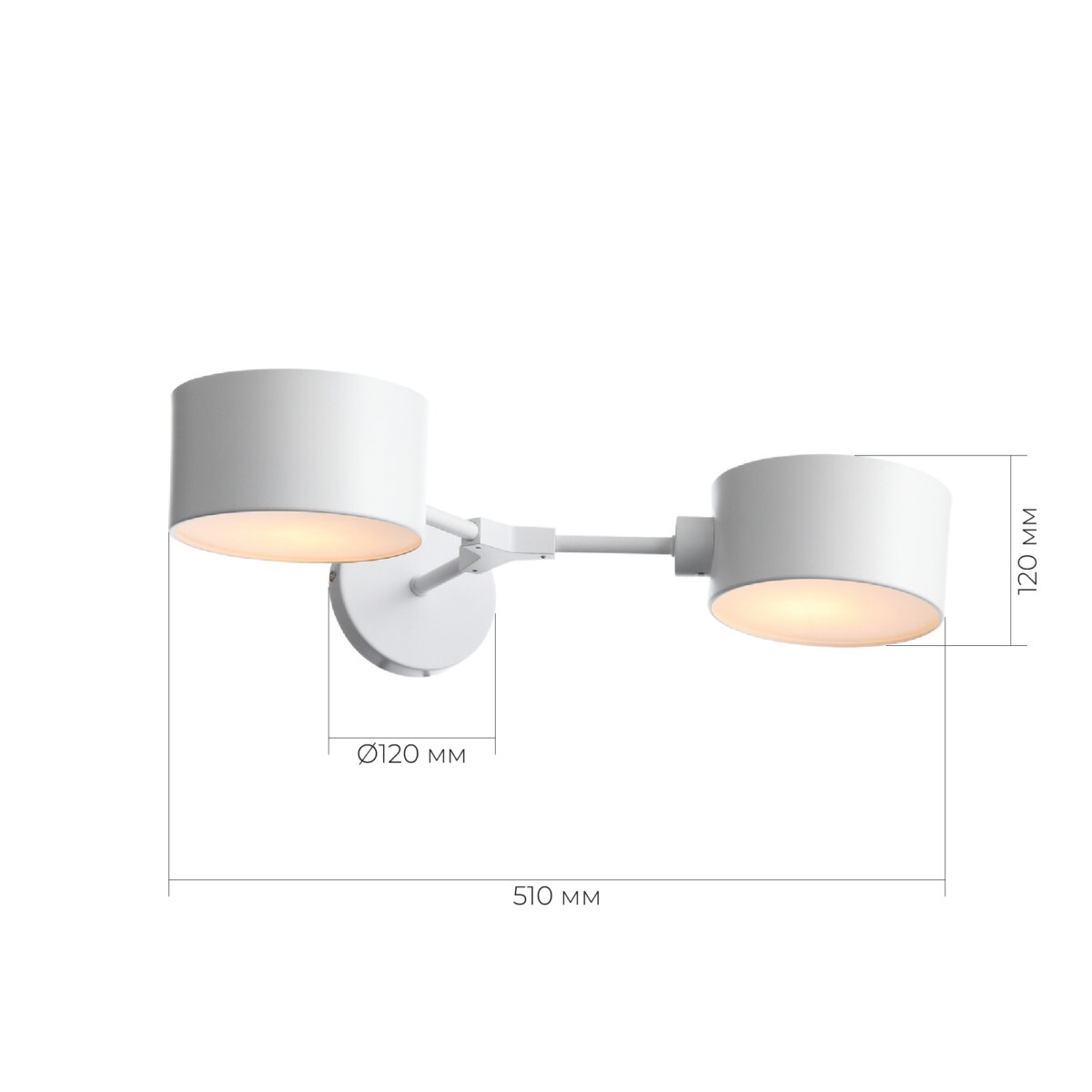 SLE183501-02 Светильник настенный Белый/Белый E14 2*60W GIMENTO — изображение 10