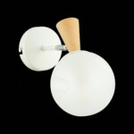 SLE220701-01 Светильник настенный Белый, Светлое дерево/Белый E14 1*40W CATANIA — изображение 4