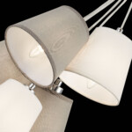 SLE300403-05 Светильник подвесной Хром/Белый, Серый E14 5*40W PRATO — изображение 7