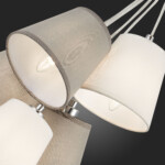 SLE300403-05 Светильник подвесной Хром/Белый, Серый E14 5*40W PRATO — изображение 8