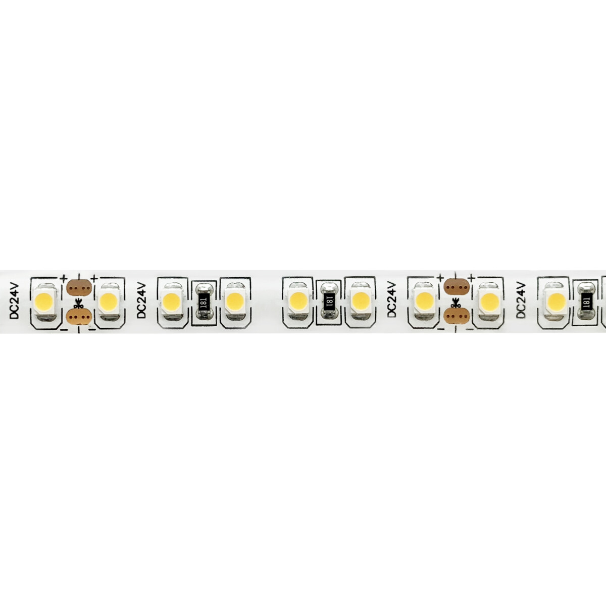 ST016.310.65 Светодиодная лента  - 60leds/м*9.6W/мW 3000K 860Lm Ra80 120° IP65 L5000xW8xH2 24V Светодиодные ленты — изображение 1