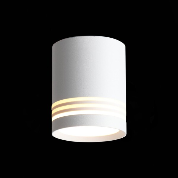 ST101.542.05 Светильник потолочный Белый LED 1*5W 4000K 390Lm Ra>80 120° IP20 D68xH80 170-240V Накладные светильники