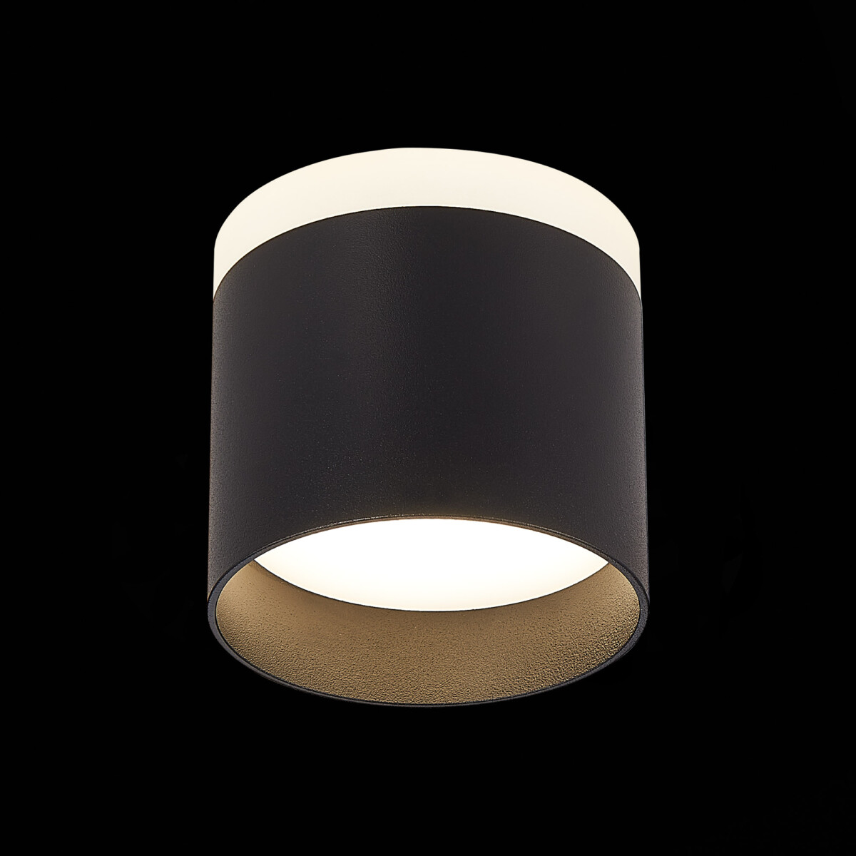 ST102.442.09 Светильник потолочный Черный LED 1*9W 4000K 702Lm Ra>80 120° IP20 D79xH75 170-240V Накладные светильники — изображение 1