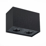 ST109.407.02 Светильник потолочный Черный GU10 2*50W  L181xW100xH123 220V Без ламп Накладные светильники — изображение 6