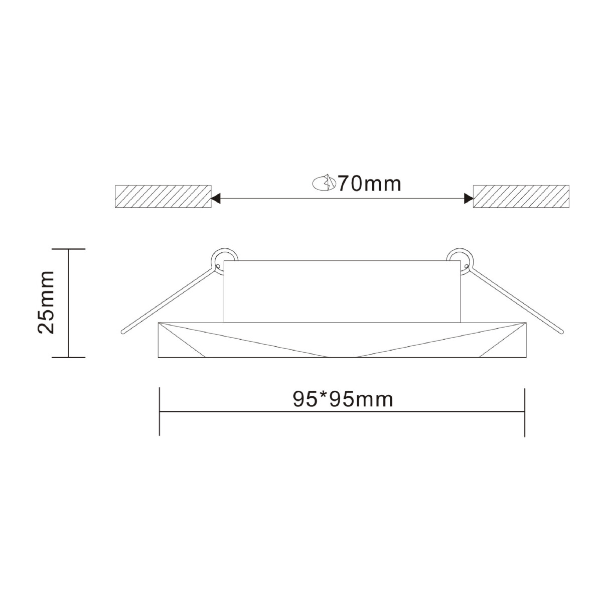 в наличии ST203.508.01 Св-к встр. Белый GU10 1*50W L95xW95xH25 220V Без ламп Встраиваемые светильники - купить в интернет-магазине Светильники Торг