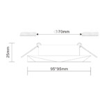 в наличии ST203.508.01 Св-к встр. Белый GU10 1*50W L95xW95xH25 220V Без ламп Встраиваемые светильники - купить в интернет-магазине Светильники Торг