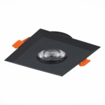 ST204.408.01 Св-к встр. Черный GU10 1*50W  L94xW94xH25 220V Без ламп Встраиваемые светильники — изображение 2