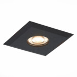 ST204.408.01 Св-к встр. Черный GU10 1*50W  L94xW94xH25 220V Без ламп Встраиваемые светильники — изображение 3