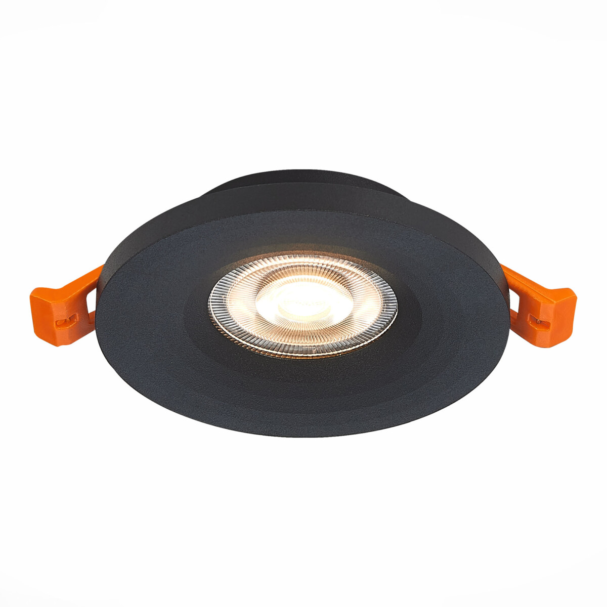 ST205.408.01 Св-к встр. Черный GU10 1*50W  D95xH27 220V Без ламп Встраиваемые светильники — изображение 1