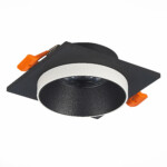 ST206.418.01 Св-к встр. Черный GU10 1*50W  L92xW92xH38 220V Без ламп Встраиваемые светильники — изображение 2