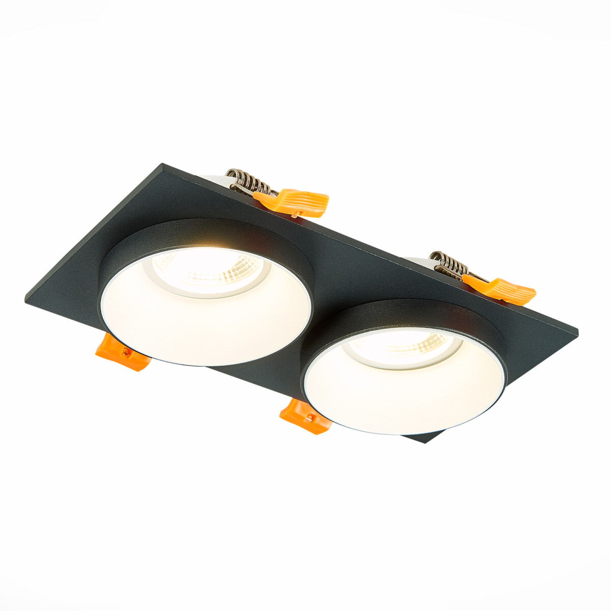 ST206.428.02 Св-к встр. Черный GU10 2*50W  IP20 L175xW92xH38 220V Без ламп Встраиваемые светильники — изображение 1