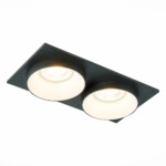 ST206.428.02 Св-к встр. Черный GU10 2*50W  IP20 L175xW92xH38 220V Без ламп Встраиваемые светильники — изображение 3