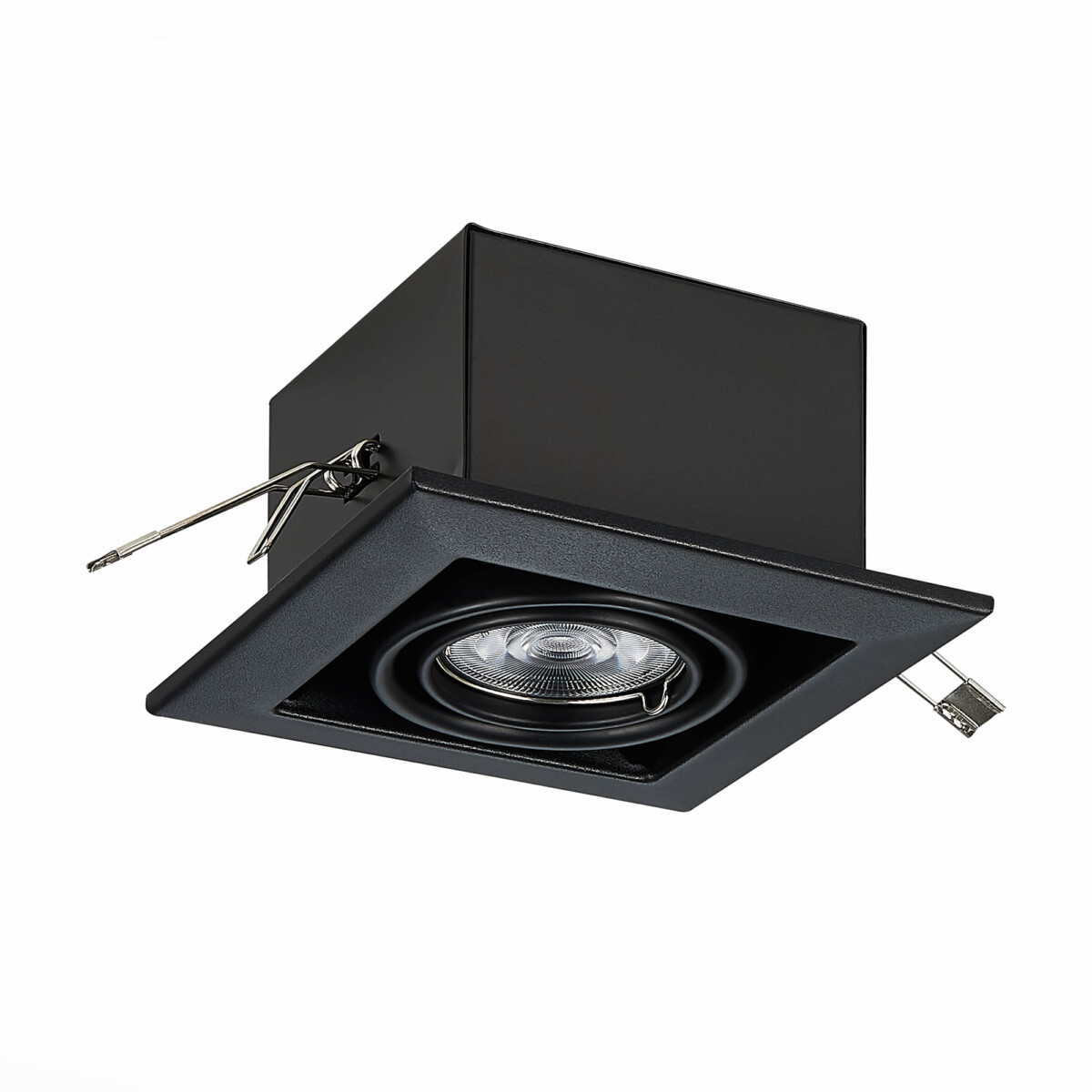 ST250.448.01 Св-к встр. Черный GU10 1*50W  L126xW126xH70 220V Без ламп Встраиваемые светильники — изображение 2
