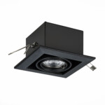 ST250.448.01 Св-к встр. Черный GU10 1*50W  L126xW126xH70 220V Без ламп Встраиваемые светильники — изображение 2