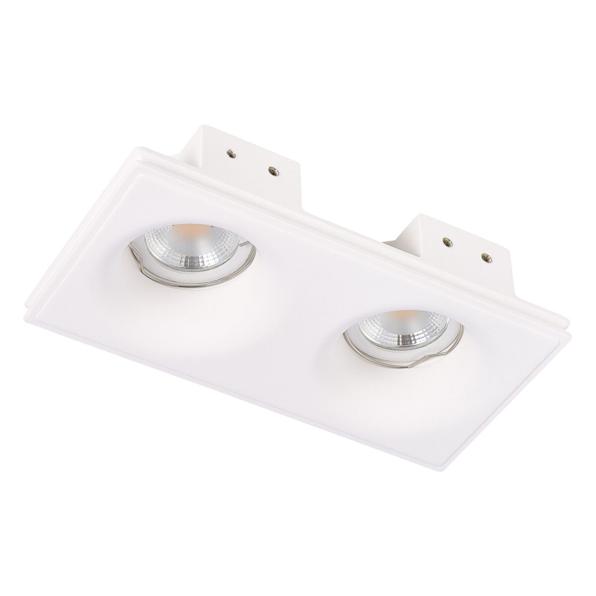 ST254.328.02_02W ST254.328.02 Св-к встр. из гипса Белый GU10 2*50W IP20 L200xW100xH45 180-240V Без ламп Встраиваемые светильники — изображение 2