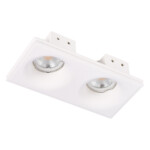 ST254.328.02 Св-к встр. из гипса Белый GU10 2*50W IP20 L200xW100xH45 180-240V Без ламп Встраиваемые светильники — изображение 2