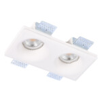 ST254.328.02 Св-к встр. из гипса Белый GU10 2*50W IP20 L200xW100xH45 180-240V Без ламп Встраиваемые светильники — изображение 3