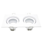 ST255.528.02 Св-к встр. Белый GU10 2*50W  IP65 L180xW90xH40 220V Без ламп Встраиваемые светильники — изображение 2