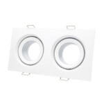 ST255.528.02 Св-к встр. Белый GU10 2*50W  IP65 L180xW90xH40 220V Без ламп Встраиваемые светильники — изображение 4