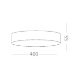 ST606.532.48 Светильник потолочный Белый LED 1*48W 3000K 4 320Lm Ra>85 120° IP20 D400xH55 185-265V Накладные светильники — изображение 3