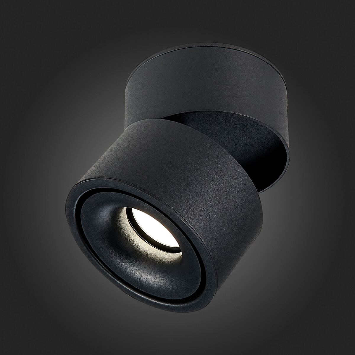 ST652.432.12 Светильник потолочный Черный LED 1*12W 3000K 1 000Lm Ra>90 36° IP20 D100xH105 170-240VV Накладные светильники — изображение 2
