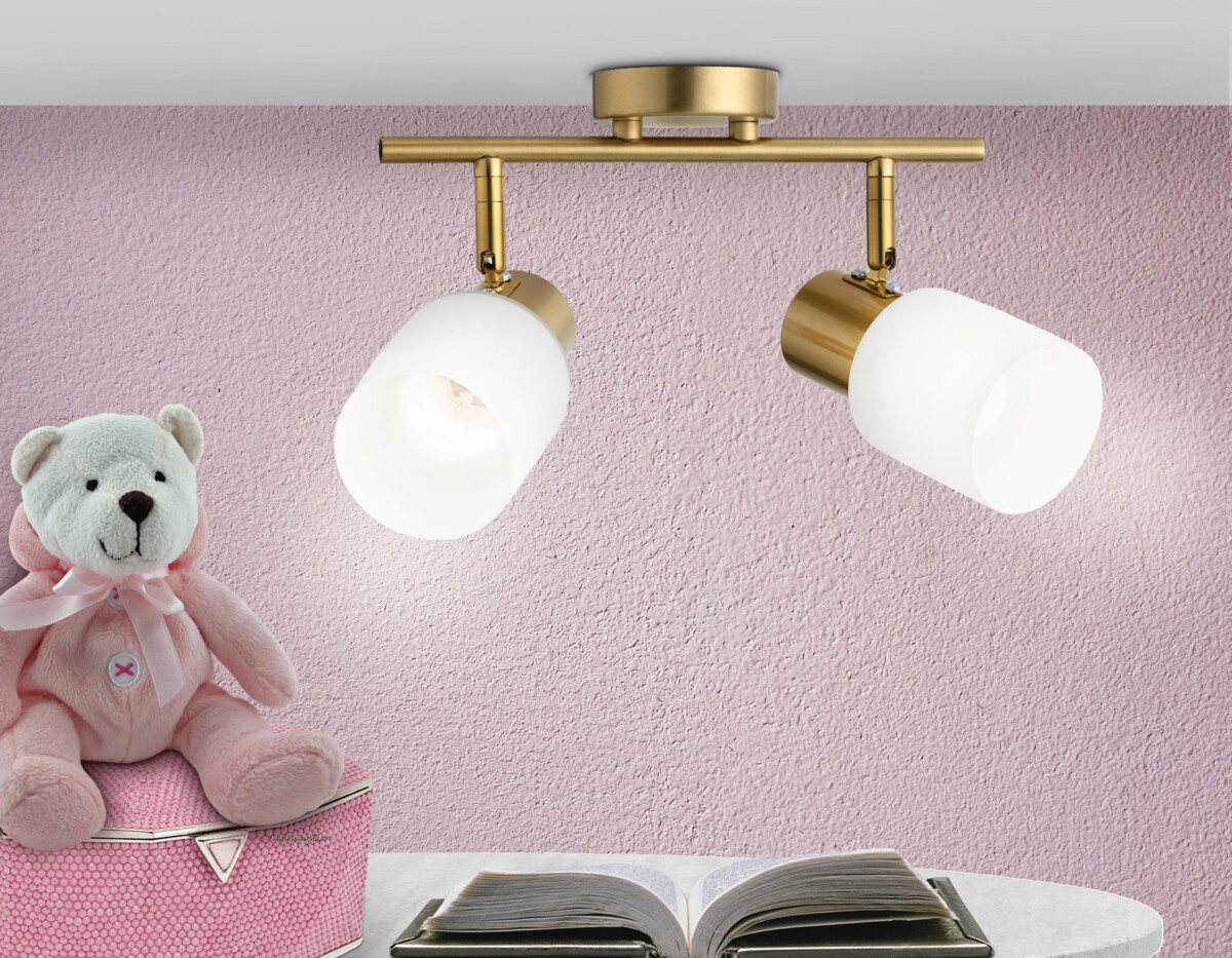 TR3969_Inside TR3969/2 BS/FR латунь/белый матовый E27*2 max 40W 260*80*210 — изображение 6