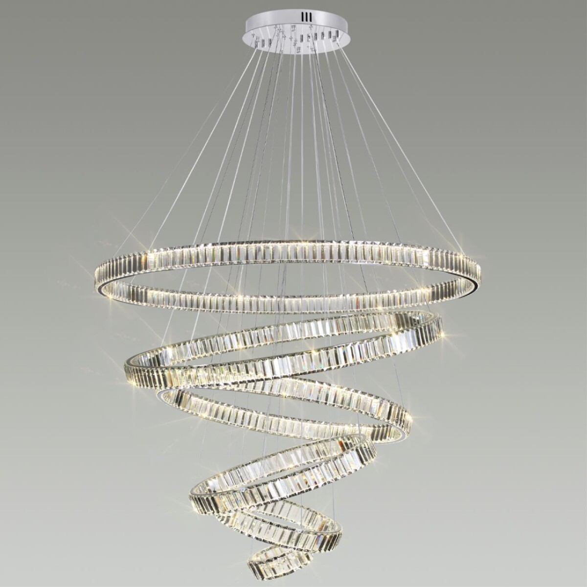 4930/260L L-VISION ODL24 593 хром/прозрачный металл/хрусталь Люстра LED 260W 4000K 30600Лм VEKIA — изображение 4