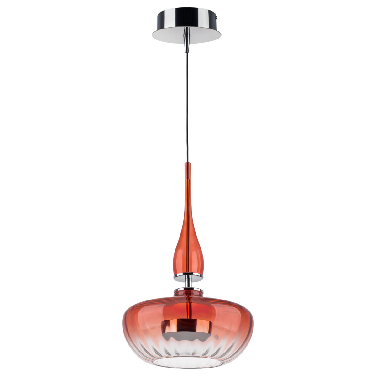 804402 Люстра ASTRA LED 12W 580LM ХРОМ/КРАСНЫЙ 3000K — изображение 1