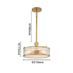 3099-3P, подвесная люстра, D310xH440/1060, 3xE14x40W, excluded — изображение 3