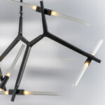 742107 Люстра STRUTTURA 10х6W (led) G9 ЧЕРНЫЙ МАТОВЫЙ — изображение 9