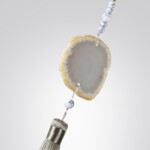 5432/1F MODERN ODL_EX25 089 золотой(под латунь)/стекло/кисточка/агат Торшер E14 1*40W FIOLENT — изображение 7